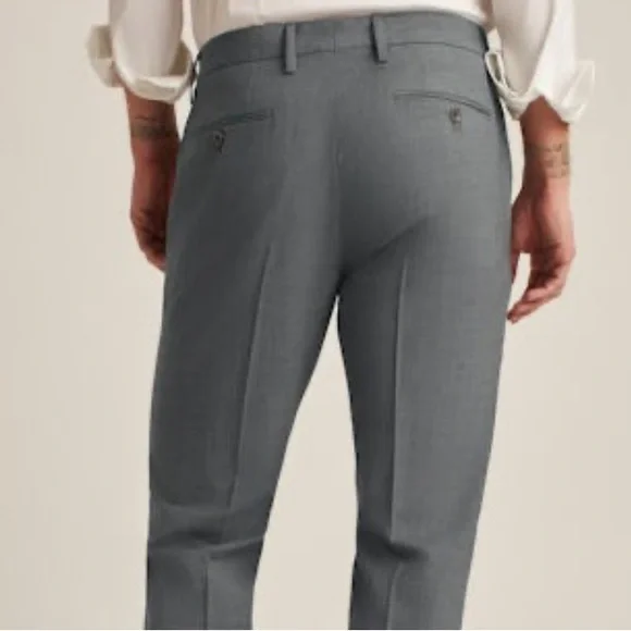 Bonobos Italian Marzotto Wool Athletic Cut Dress Pants 38 x 32 Gray EUC B16-6